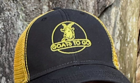 Black & Gold "Goats To Go" Trucker Hats