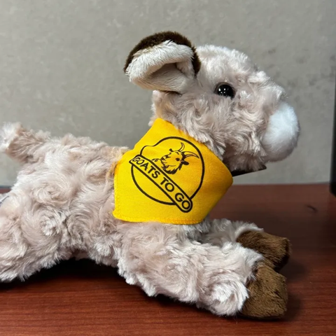 Goat Stuffed Animal, Plush Toy with Goats To Go Bandana